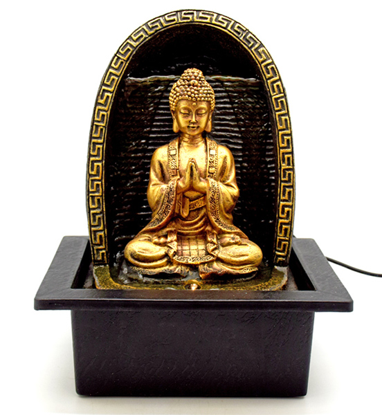 Buddha Fountain with LED Lights